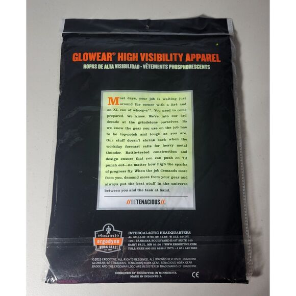 2015 ergodyne 2XL/3XL Economy Vest Lime ANSI‎ Type R Performance Class 2 #8210HL - Picture 2 of 6